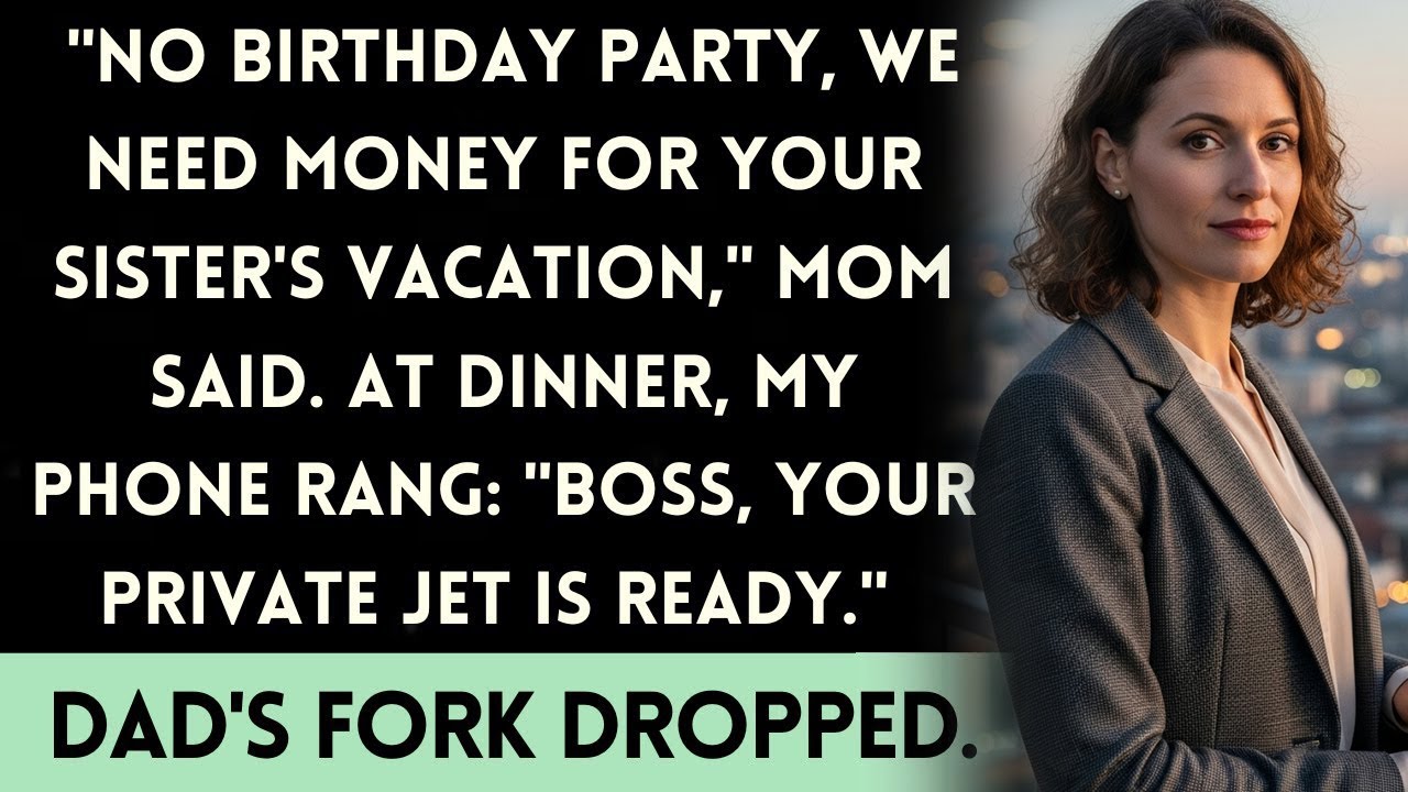Parents Canceled My Birthday To Fund Sister's Trip—Then My Assistant Called "Boss"