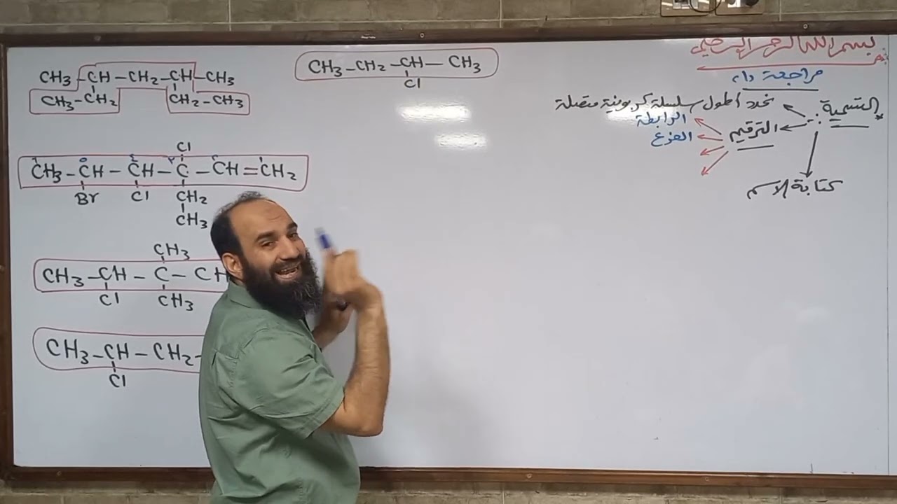 المراجعة الأولى فى الكيمياء ثانوية_عامة٢٠٢٥ الجزء الأول عضوية أ.عبدالله الجرف