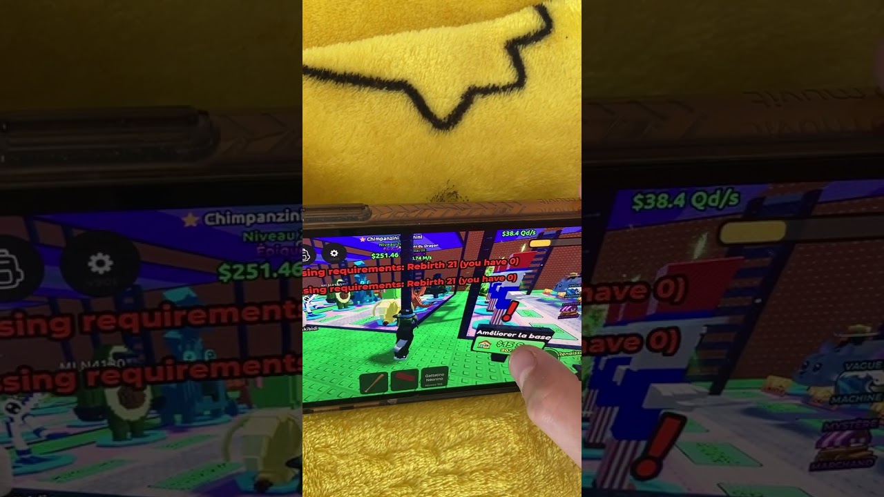 Je  joue à des jeux Roblox