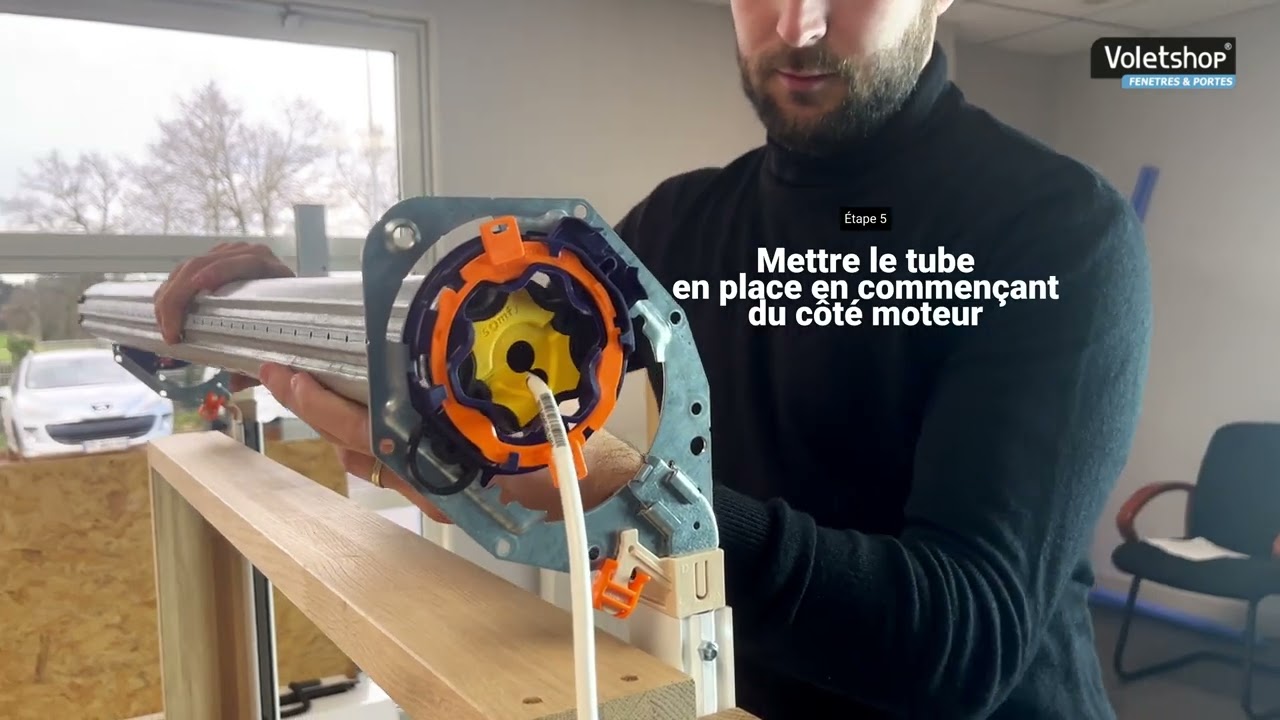 Montage du volet roulant traditionnel syst&egrave;me Optimo.