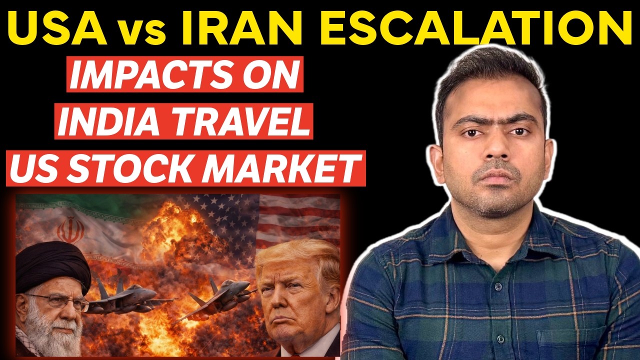 USA-Iran Tensions Rise 🚨 India Flight Disruptions & Travel impact ✈️ Stock Market Reaction