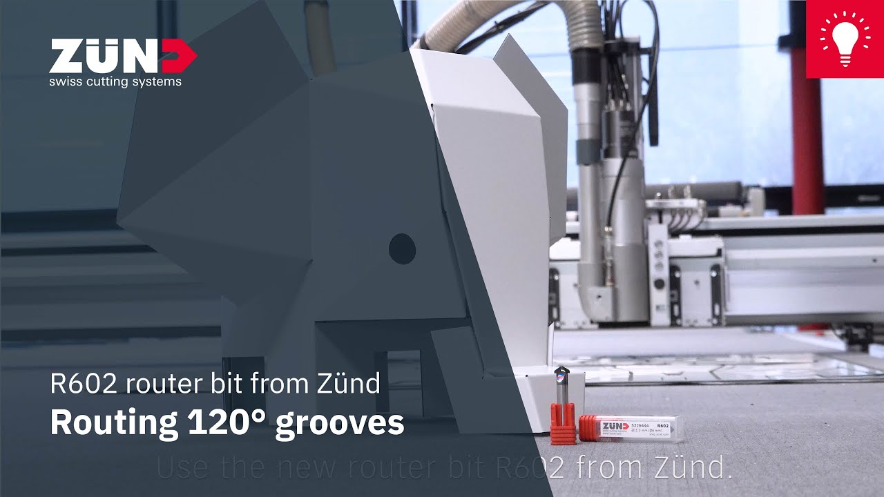 Routing 120&deg; grooves with R602 router bit from Z&uuml;nd