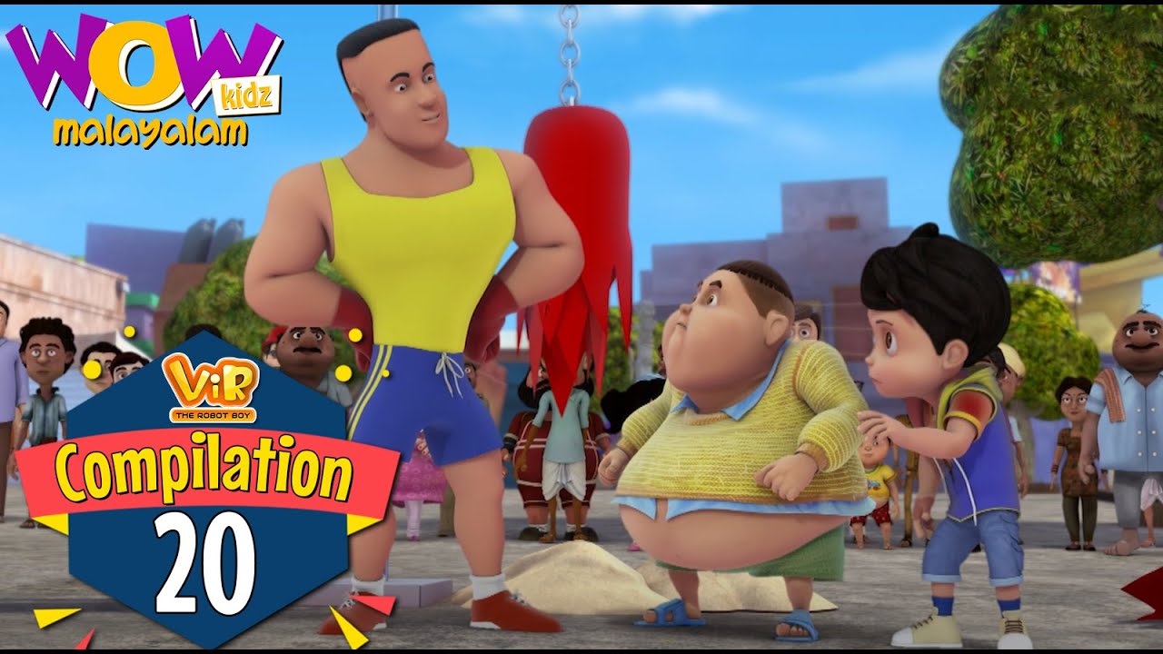 Vir the robot boy | Malayalam Cartoon | Compilation 20 | Malayalam Moral Stories |Malayalam Story