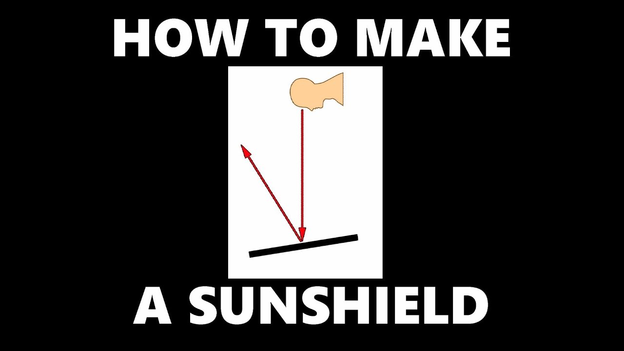 HOW TO MAKE A SUN-SHIELD FOR YOUR DRONE