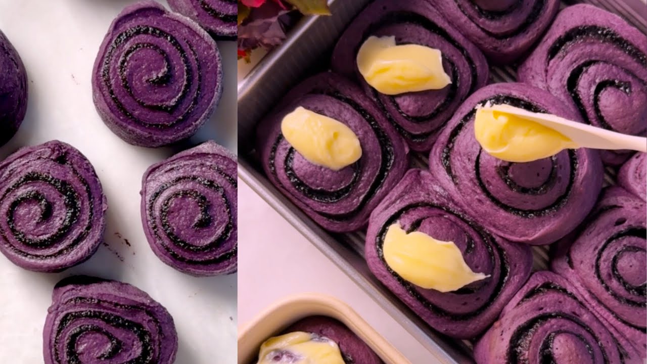 This Ube Cinnamon Roll is so Delicious and Soft