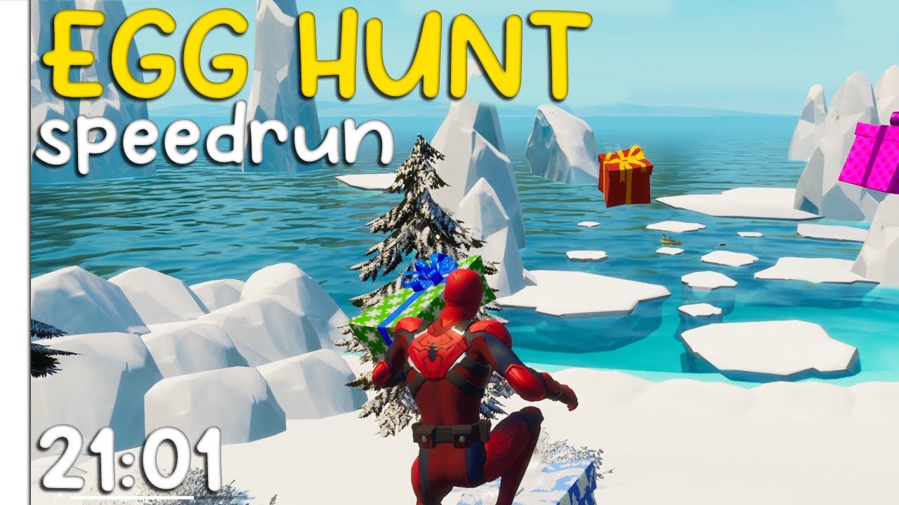 FORTNITE - 100 Egg Hunt - Speedrun 21:01