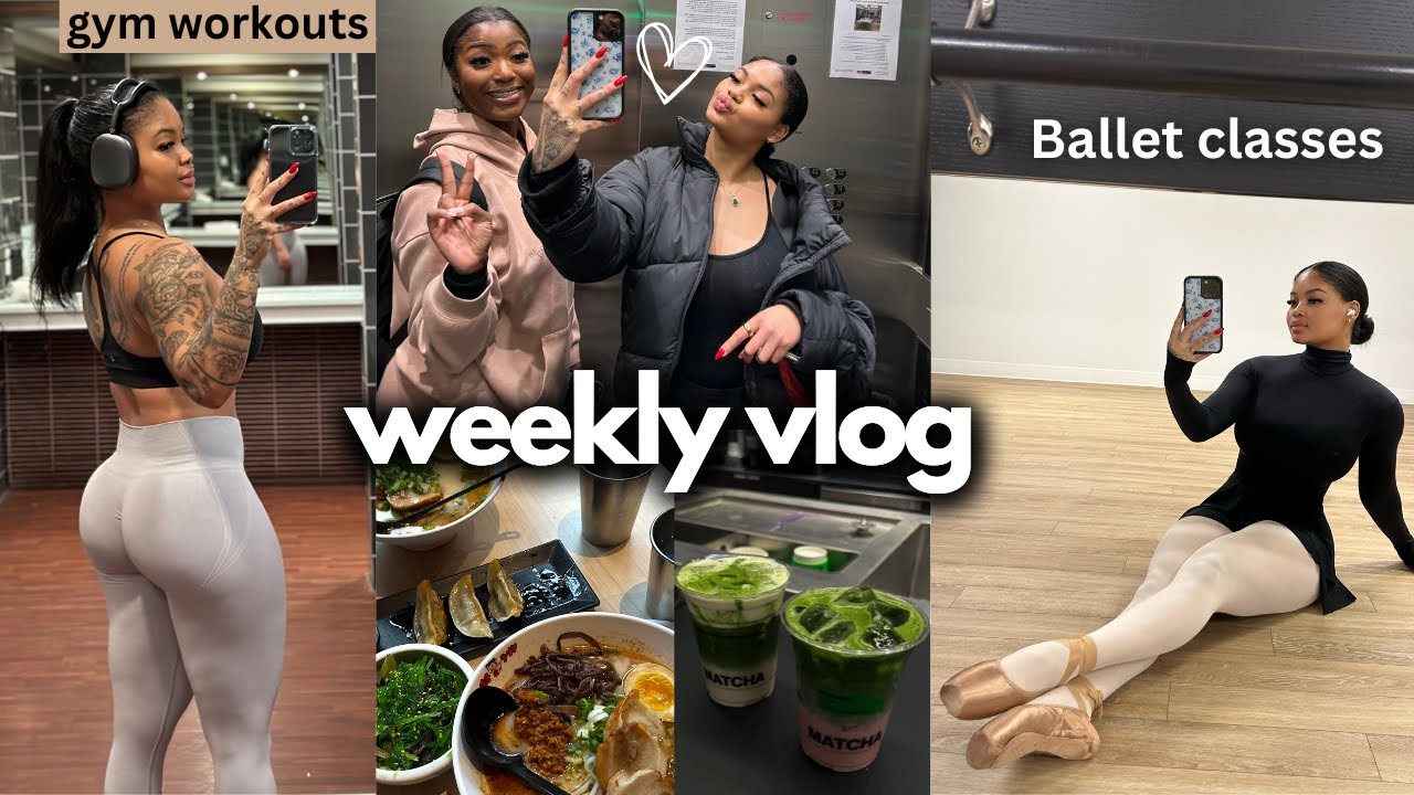 VLOG: Ballet Classes, Life Update, Workouts, Puppy Yoga,  Skincare & Cute Dates