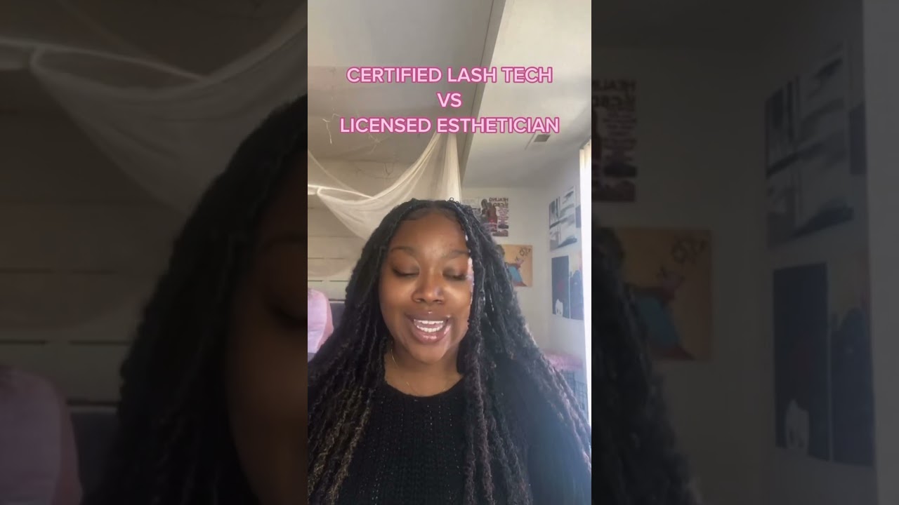 Certified Lash Tech VS Licensed Esthetician #esthetician #certifiedlashtech #lashes #lashtech