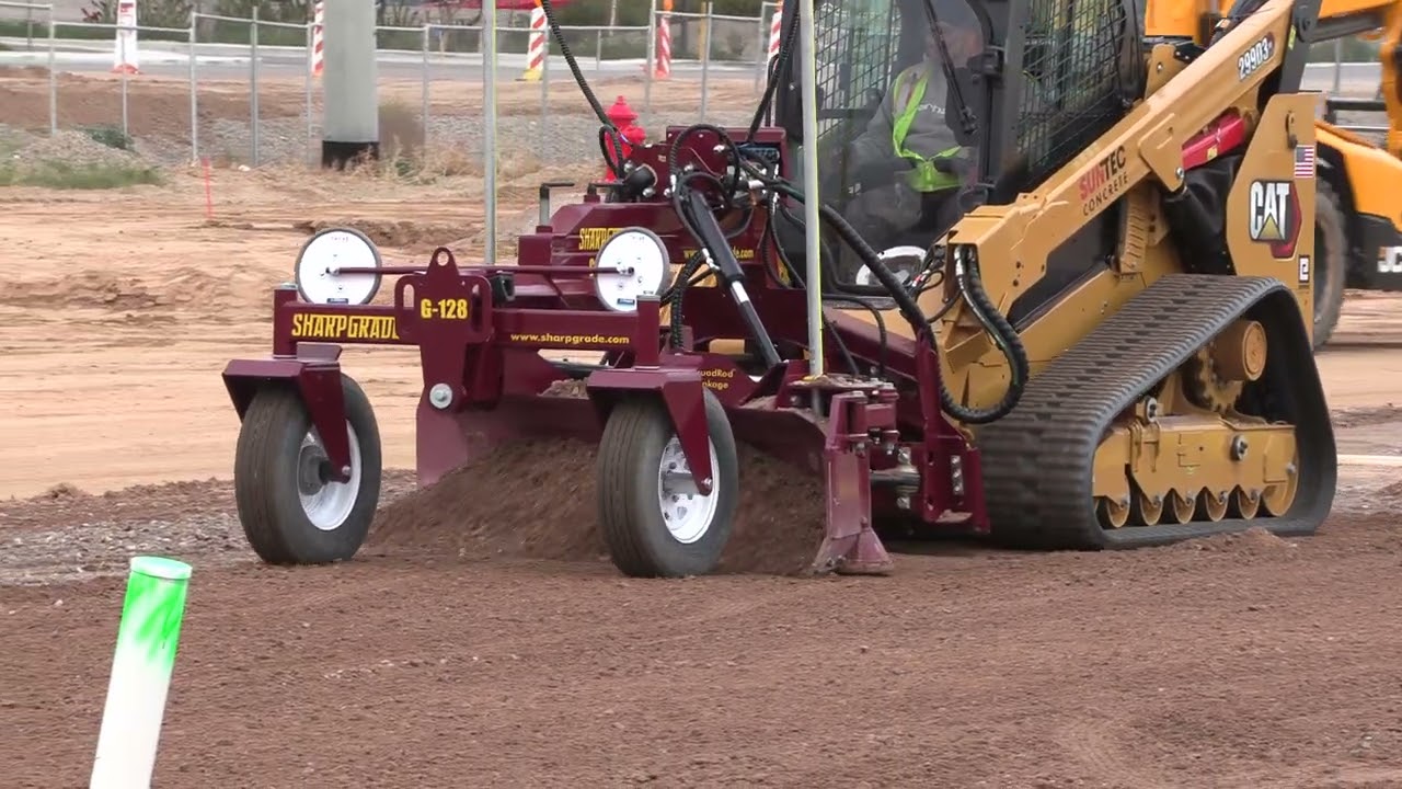SharpGrade G128 grader blade Grading forwards & reverse with QuadGrade 2D Laser & Direct Connect