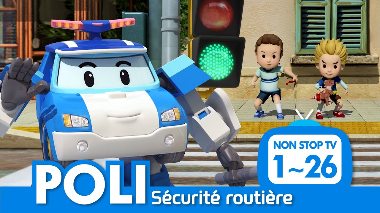 [🚔Sécurité routière avec POLI] Épisodes Complets | 1~26 Épisodes | 2 Heures | Robocar POLI télé