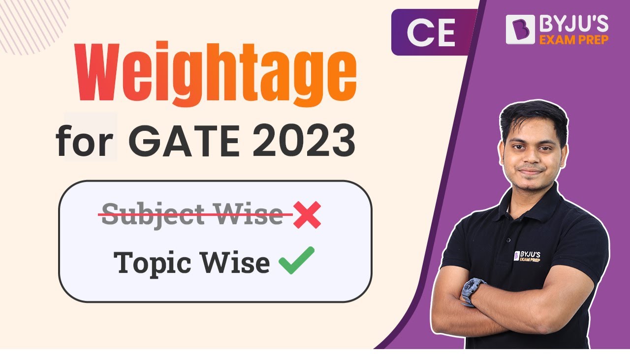 GATE 2023 Civil Engineering (CE) Topic Wise Weightage | GATE Civil Preparation | BYJU'S GATE