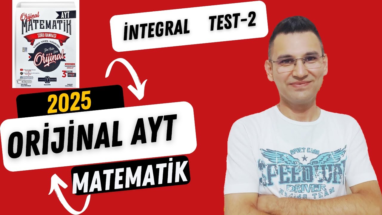 2025 Orijinal AYT Matematik Çözümleri İNTEGRAL TEST-2 Soru Bankası Tam Çözüm Serisi#yks2025
