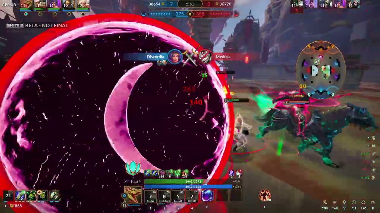 3-4 Max HP Build for Fountain Quest | Sobek | Arena Match | Smite 2