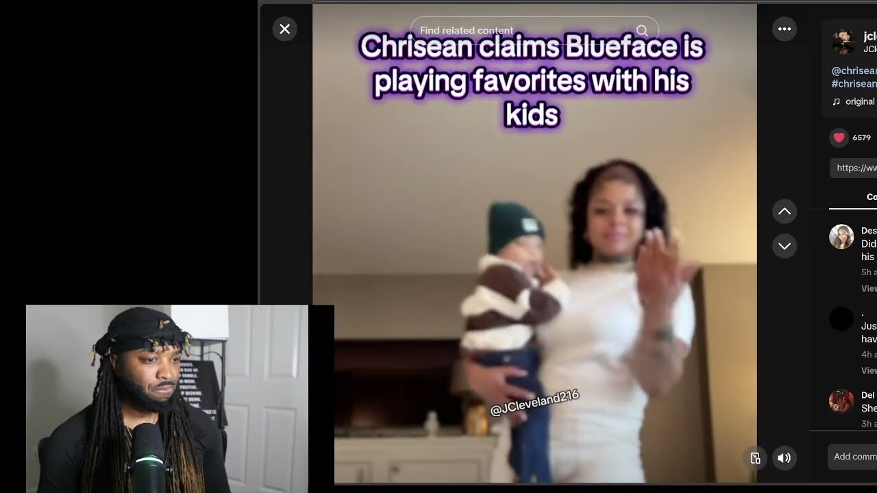 Chrisean Rock выходит в прямом эфире, чтобы противостоять Blueface, который плохо отзывается о Ch...