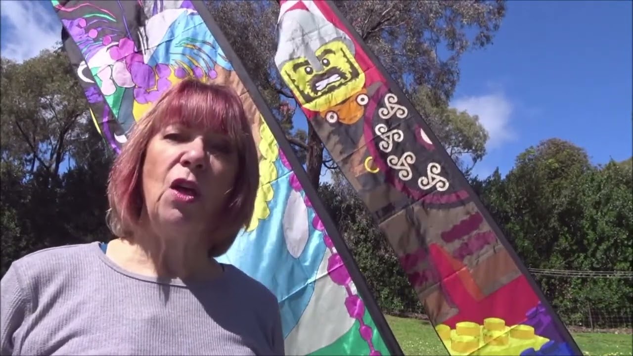 Make an Applique Feather Banner with Linda Sanders from Australia