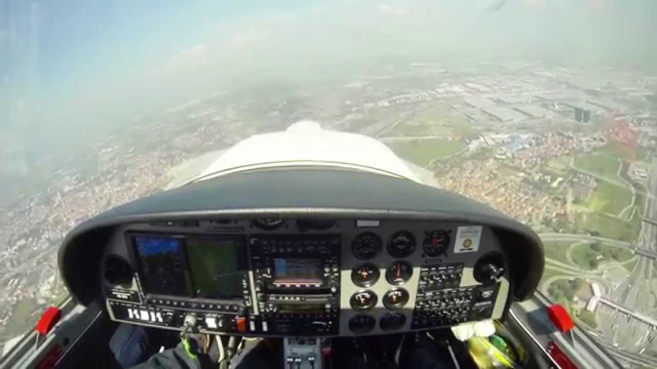 Landing Rwy18 Milano Bresso (LIMB) DA20 2.7K