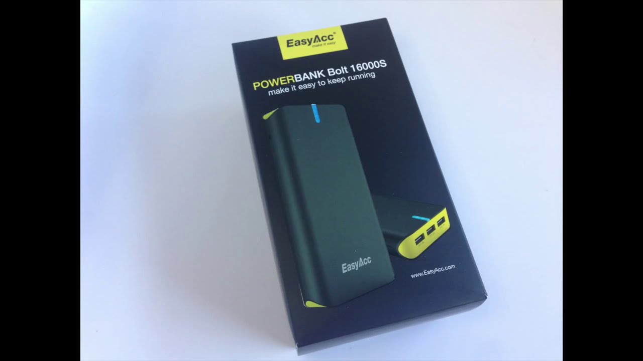 EasyAcc 16000mAh Lighting Fast Charging Power Bank