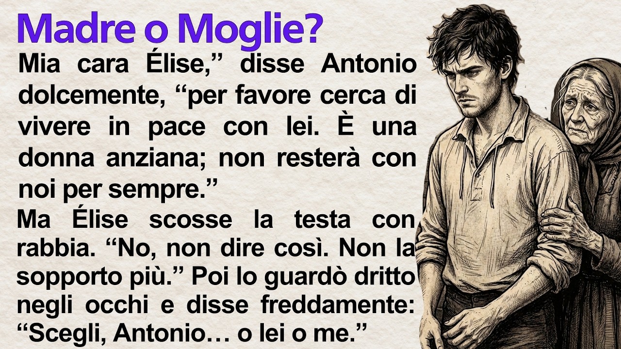 Mother or Wife | Learn Italian Through a Simple Story (A1–A2) | italiano tales