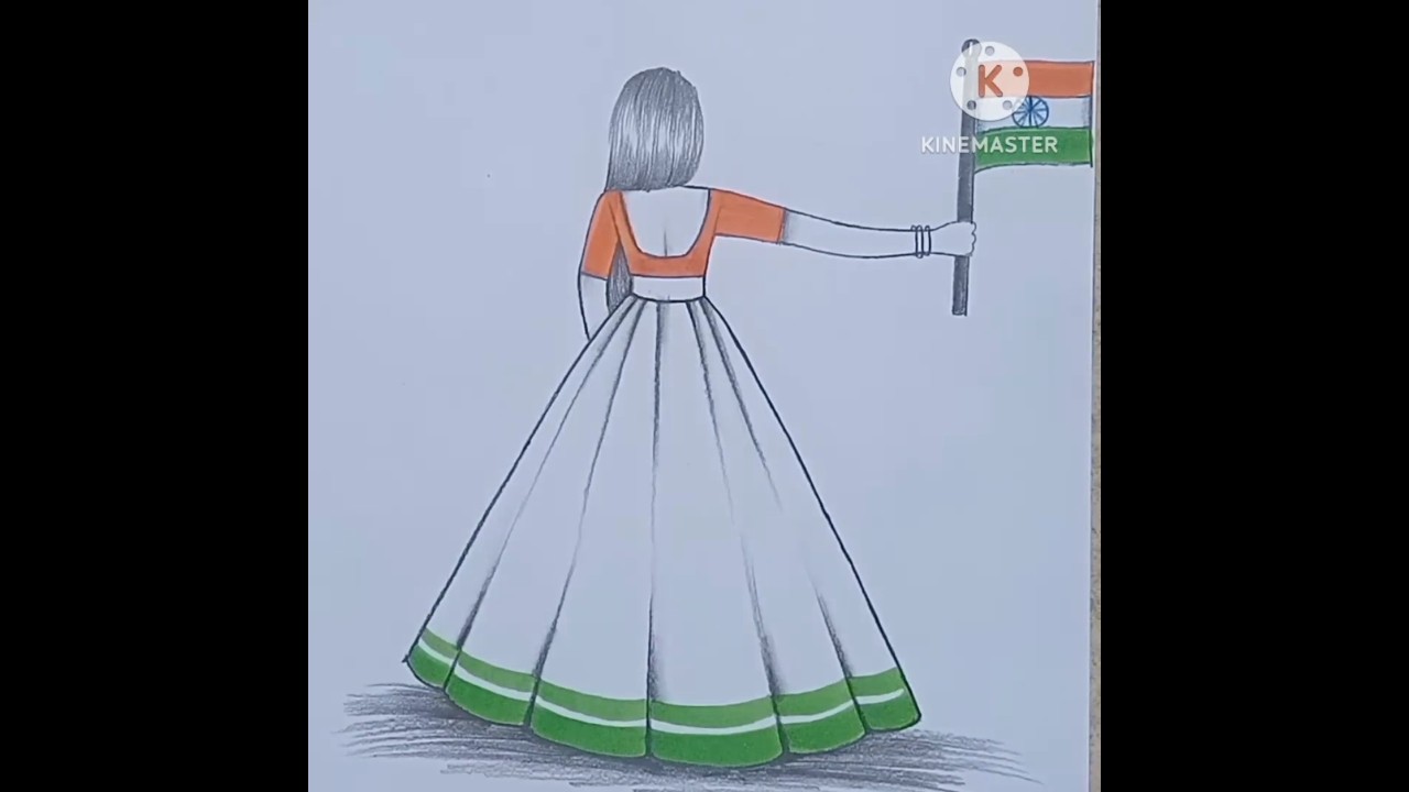Republic day drawing|26 January drawing #republicday #26january #art #girldrawing #shorts #viral