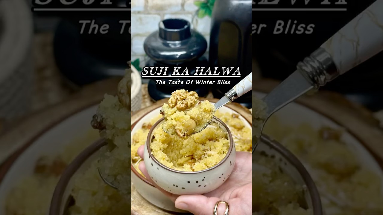 The Ultimate Suji Ka Halwa Recipe||A Warm Winter Dessert||Delicious Semolina Pudding||Halwa#shorts