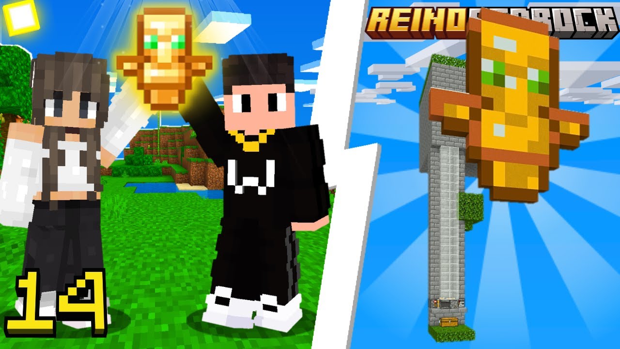 Farm de totem e esmeralda minecraft bedrock 1.21 REINO BEDROCK #14