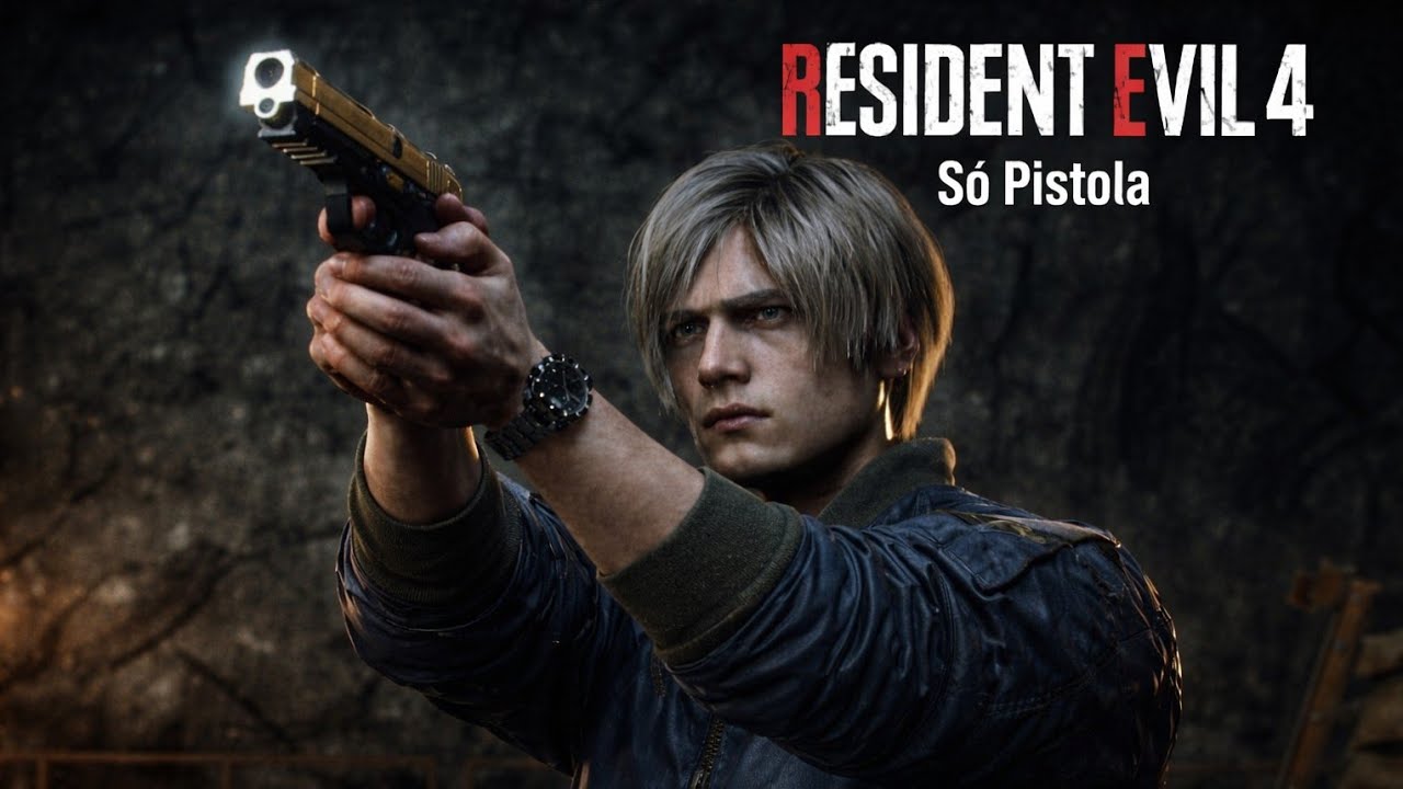 RESIDENT EVIL 4 REMAKE - PADRÃO - SÓ PISTOLA E FACA - PS5