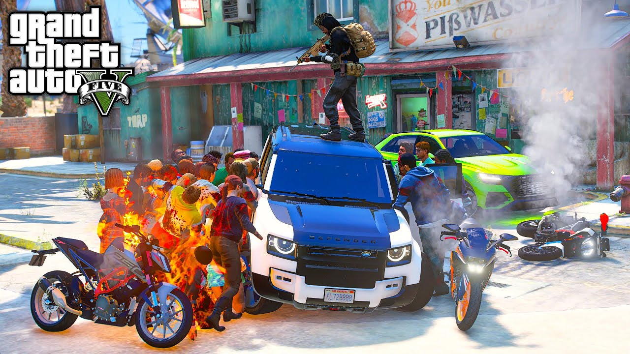 GTA 5 : ZOMBIE OUTBREAK!! THE END OF LOS SANTOS | DUKE 390, 250 | WEB SERIES മലയാളം #410