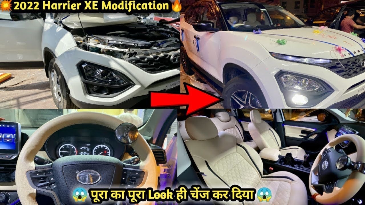 💥2022 Tata Harrier Xe(Base) Modified to Xz(Top)🔥 Harrier interior modified🔥Harrier Modified🔥Tata