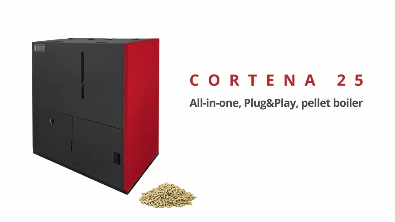 CORTENA 25 - 25kW All-in-One Pellet Boiler