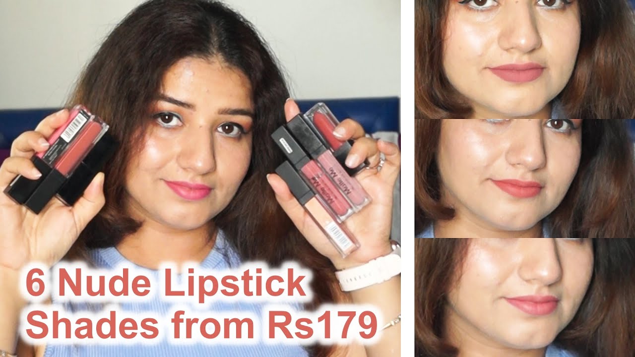 Nude lipstick shades for indian skin tone #nudelipsticks #bestnudelipsticks