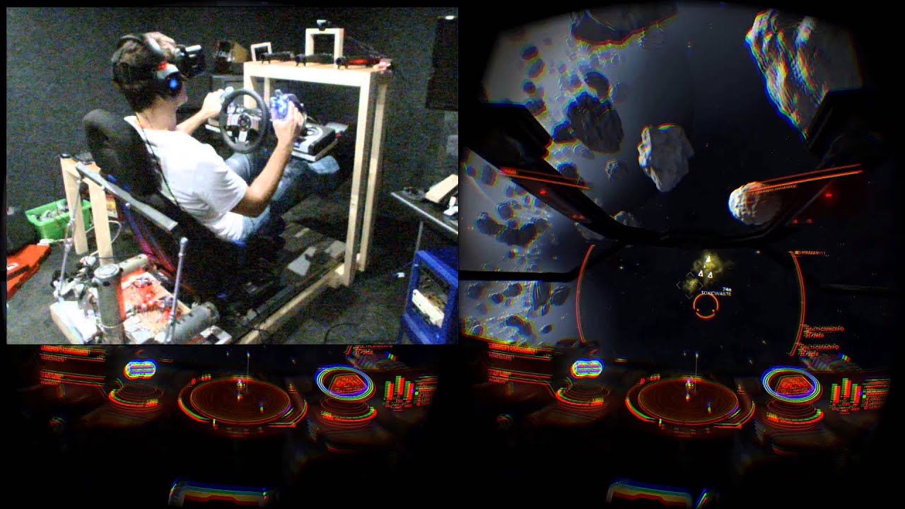 Elite Dangerous + Oculus Rift DK2 + 3DOF Motion Simulation