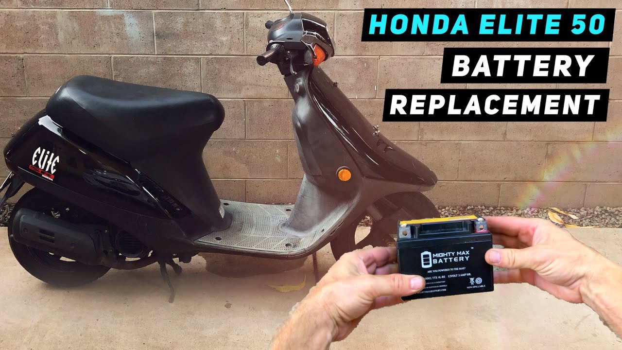 Honda Elite / Tact 50 - Battery Replacement Tutorial | Mitch's Scooter Stuff