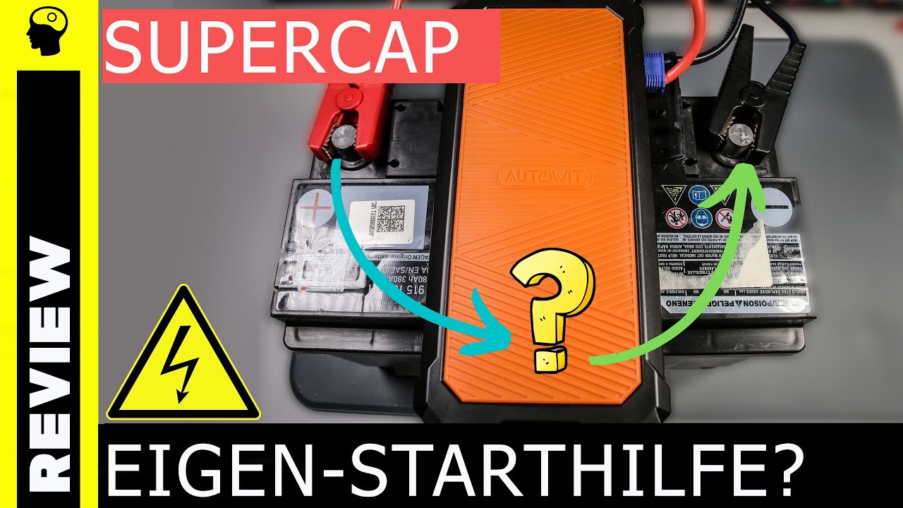 Starthilfe mit Supercap? Autobatterie mit sich selbst starten? Autowit