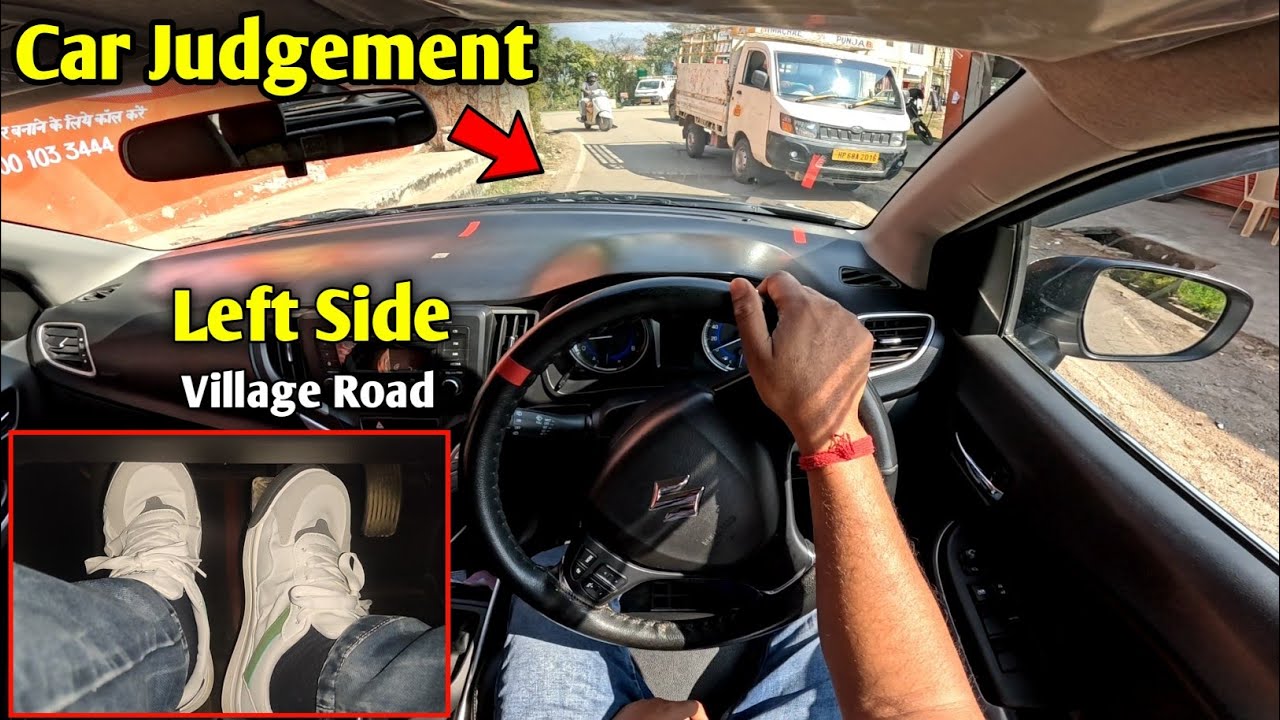 Car Left And Right side judgement on narrow village roads | Live Demo