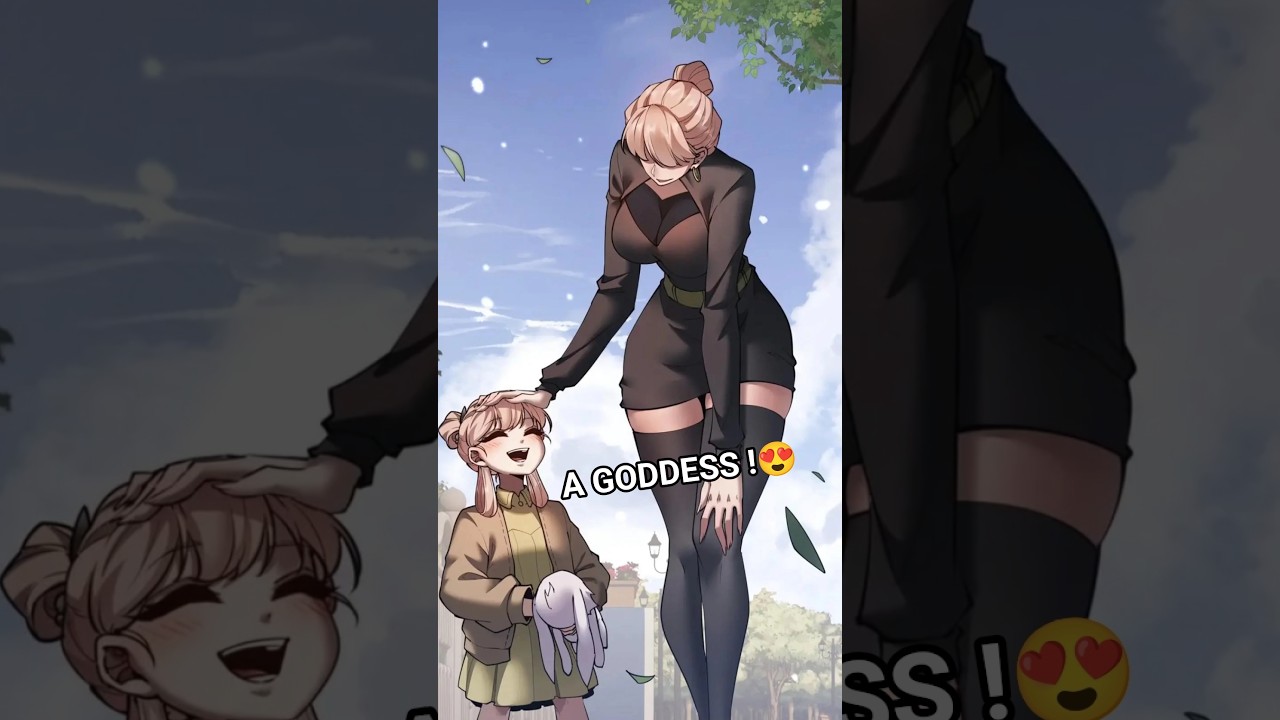 A Goddess Shows Up and Changes His Fate 🤩... #shorts #trending #manhwa #anime #webcomics