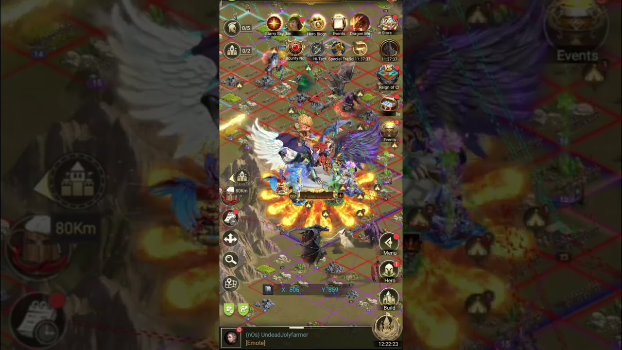 Rise of Castles | X21 Eden:Bounty | Map 900051 | Rakan Vs D2K | Heavy attacks | Rakan Zeroed 🔥