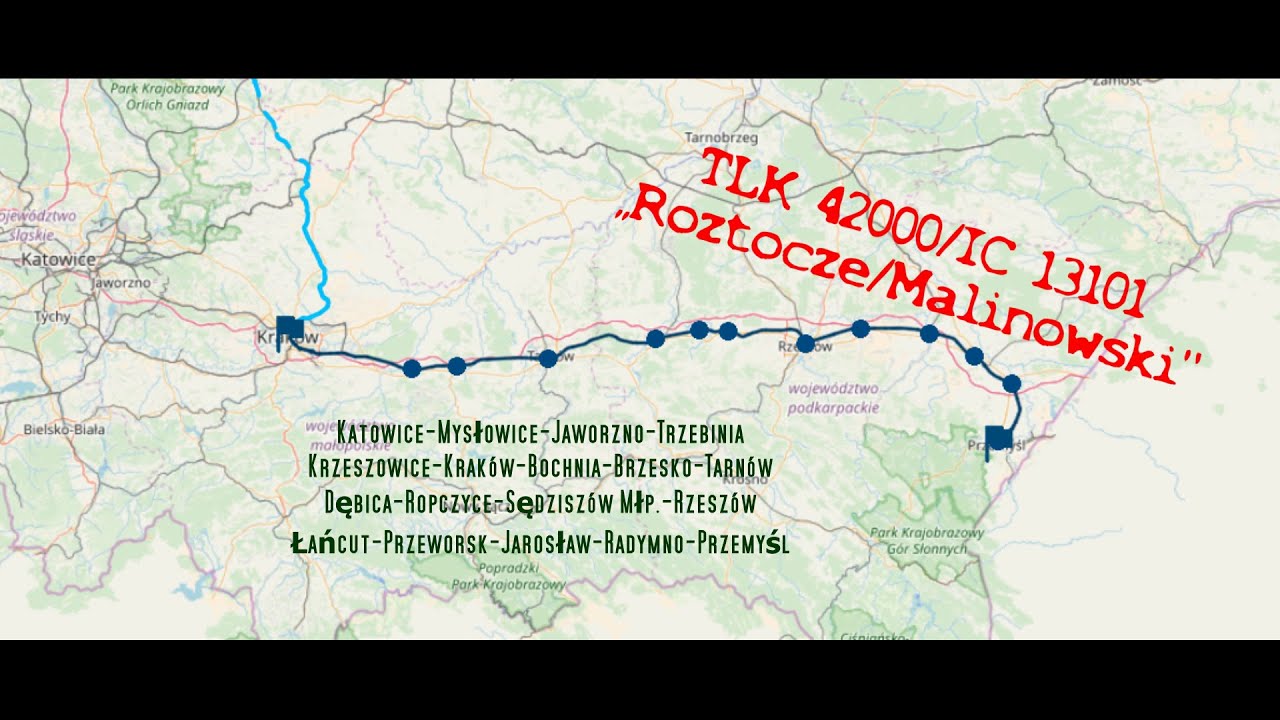 Katowice-Przemyśl Główny I TLK 42000/IC 13101 ,,Roztocze/Malinowski