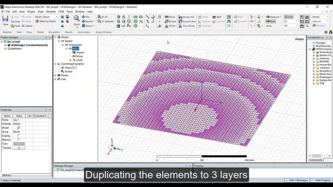 New Toolkit to create ReflectArray and TransmitArray using Ansys HFSS