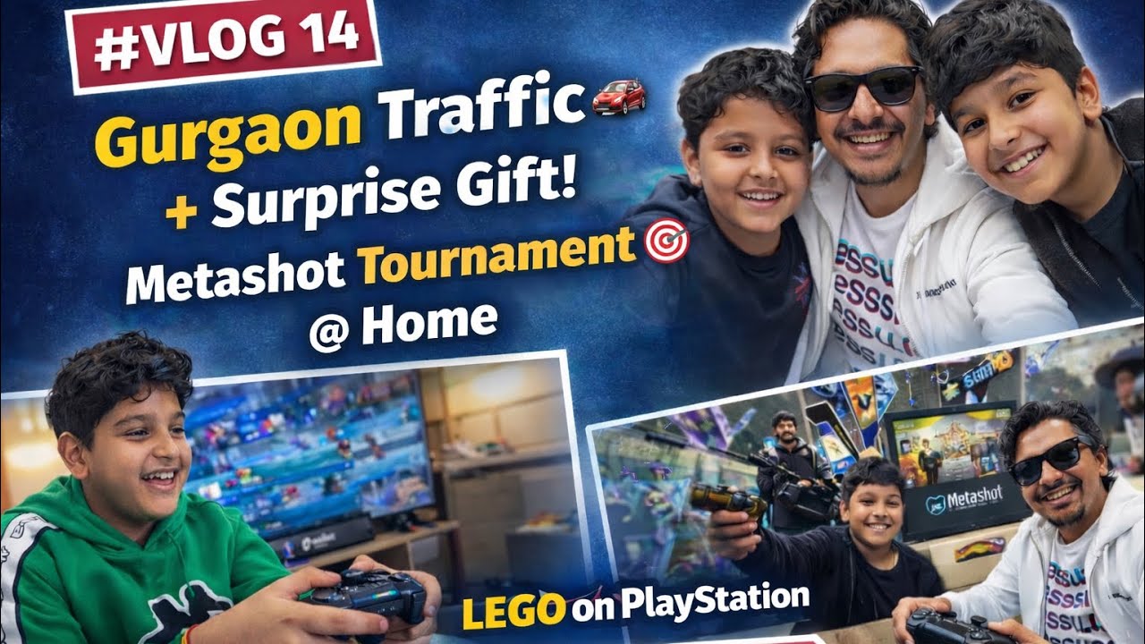 Family Gaming Night Turns Competitive 🎮 Metashot Tournament + LEGO Fun | Vlog 14