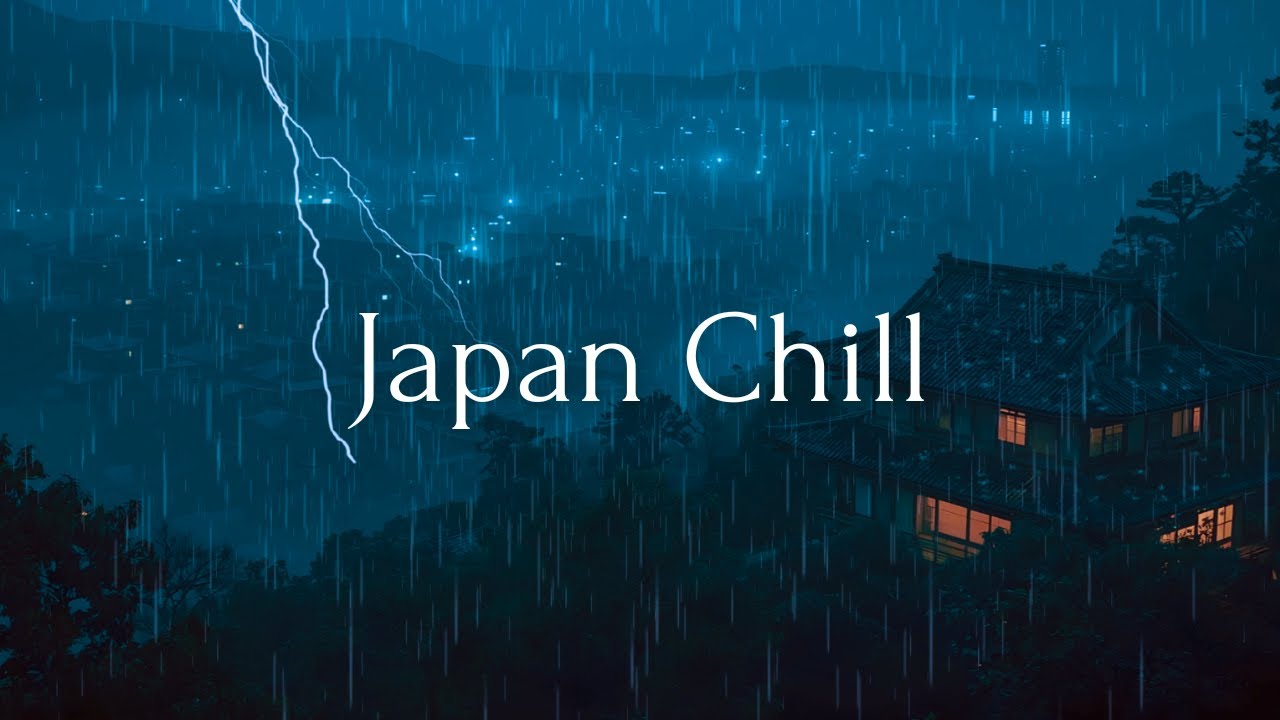 Japan Night Chill 🌧️ Rainy Lofi Beats for a Calm Mind