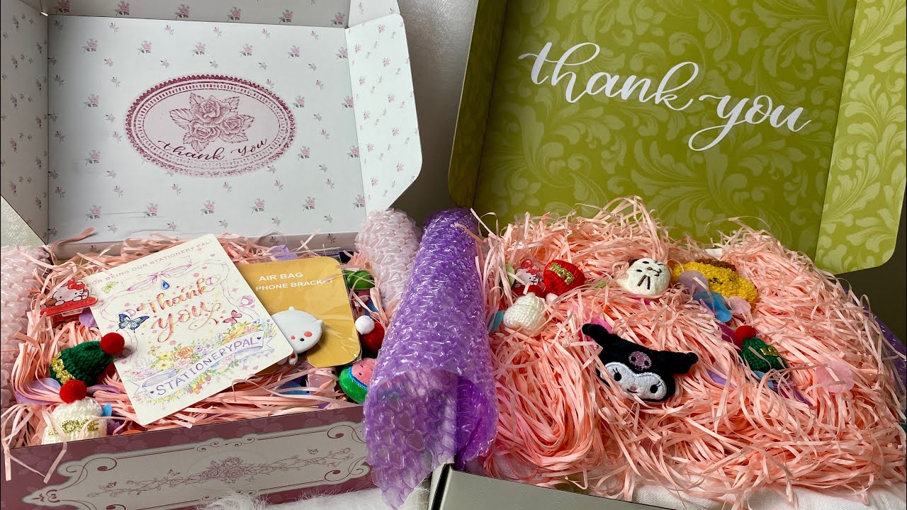 ASMR huge stationery pal haul unboxing ✧ new year giveaway! ✧ stationery supplies (relaxing sounds)