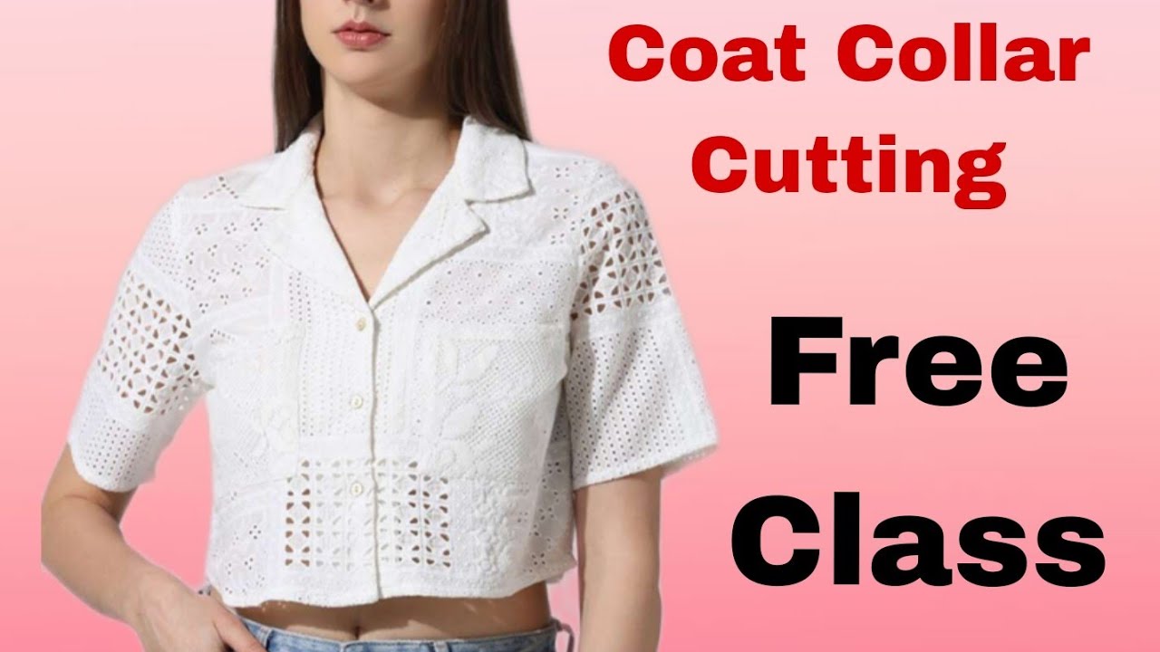 Coat Collar Cutting And Stitching ll 🔥 Shirts Collar Cutting & Stitching ll top & Shirt cutting ✂️