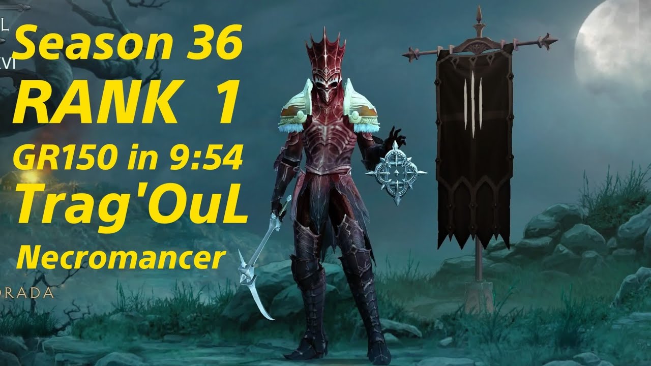 Season 36  RANK 1 GR 150  Trag'OuL Necromancer Deth Nova  ( 2 / 42 set ).