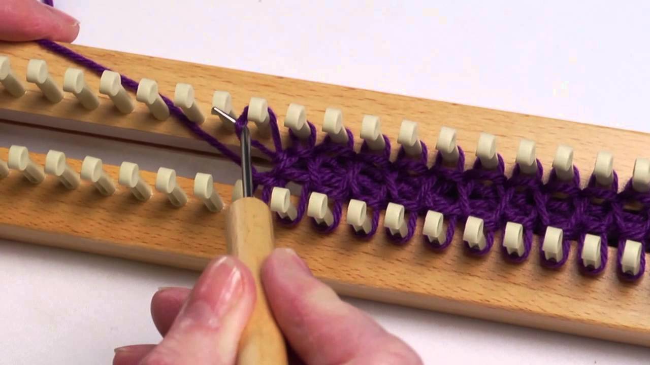 Increasing and decreasing stitches on a knitting board
