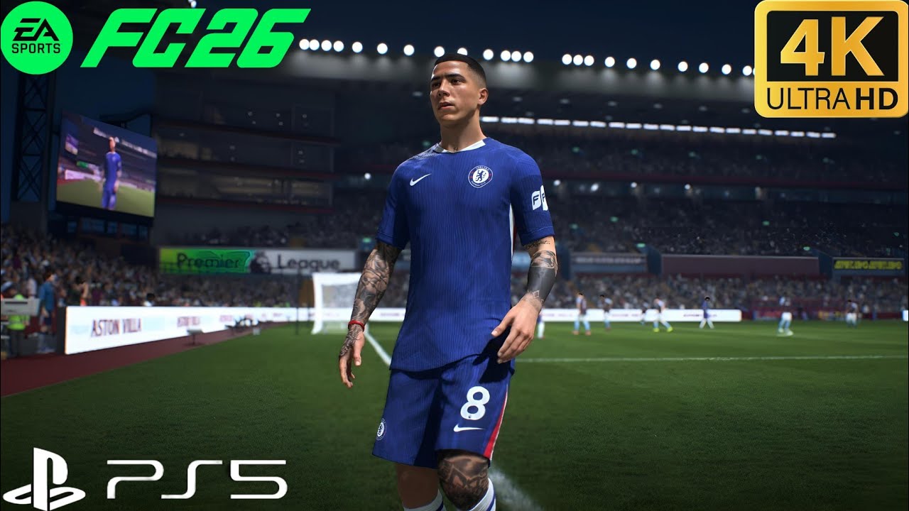 Fc26- Aston Villa vs Chelsea | premier league ft Palmer,Enzo Fernández| ps5 4K