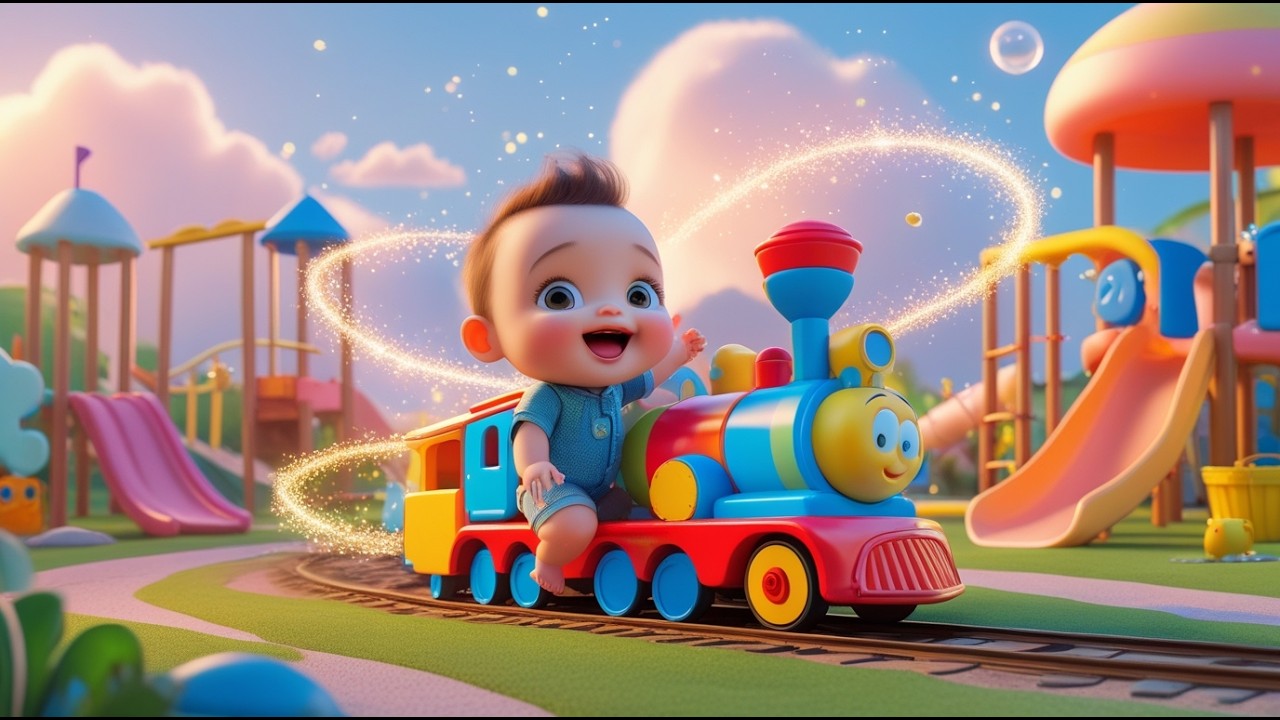 The Magical Playground Train Ride 🚂✨ | Learn Colors & Numbers for Kids | Fun Preschool Adventure