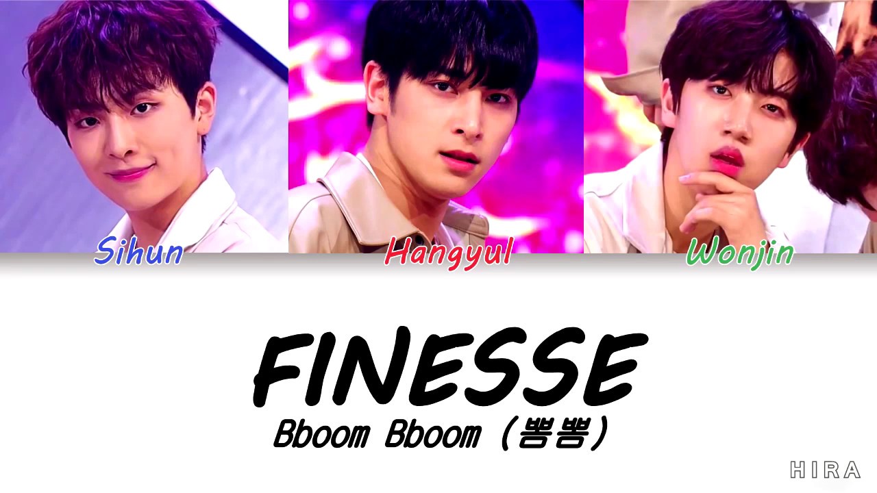 Bboom Bboom (Produce X 101) - FINESSE (Color Coded Lyrics)