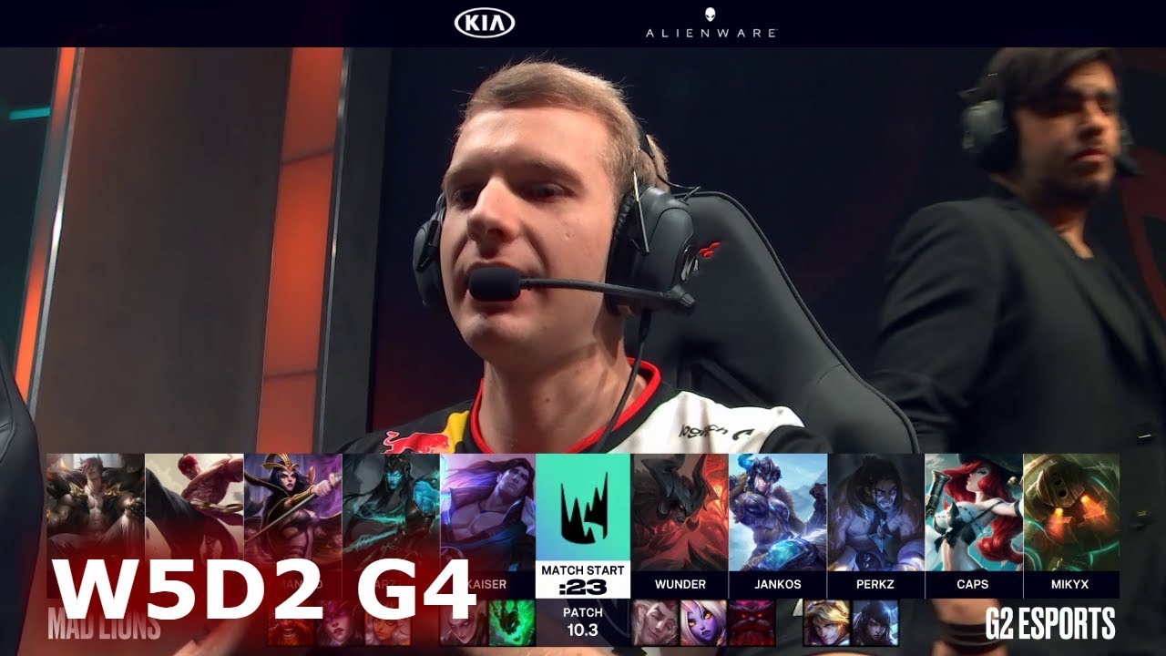 Mad Lions vs G2 Esports | Week 5 Day 2 S10 LEC Spring 2020 | MAD vs G2 W5D2