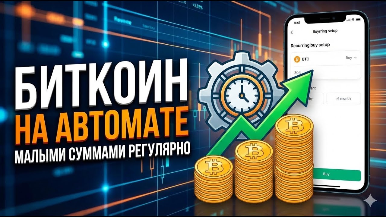 КАК ПОКУПАТЬ БИТКОИН МАЛЫМИ СУММАМИ РЕГУЛЯРНО И АВТОМАТИЧЕСКИ (DCA стратегия)