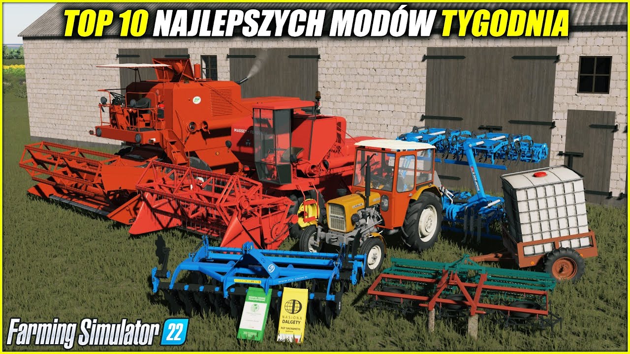 10 NAJLEPSZYCH POLSKICH MODÓW ⭐ FS 22  *Ursus c-330M, MF 87, Bizon Z056, Polskie Nasiona, Budynki*
